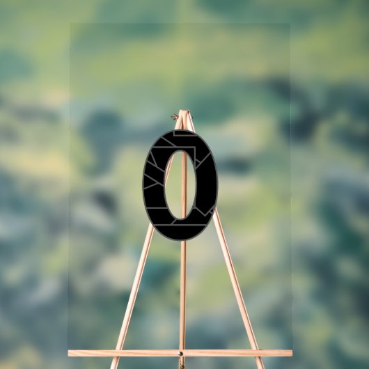 Le nombre zéro (0) en noir (Neutre)