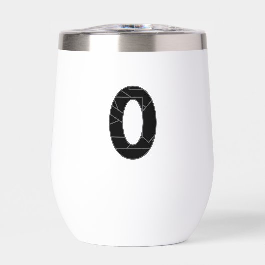 Le nombre zéro (0) en noir (Avant)