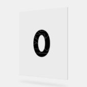 Le nombre zéro (0) en noir (Angle)