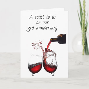 LE **NOTRE 3E ANNIVERSAIRE** NOTRE CARTE NOUS TOAS