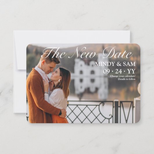 Le nouveau Faire-part de report photo (Devant)