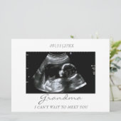 Le nouveau grand-bébé Faire-part d'ultrasons de gr (Debout devant)