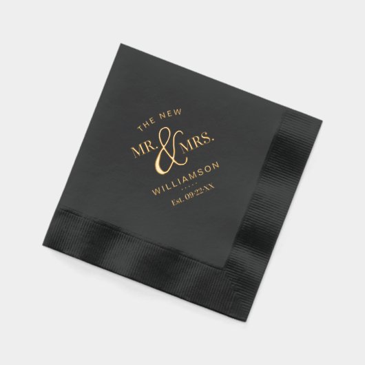 Le nouveau M & Mme Custom Nom et date Mariage (Gauche)