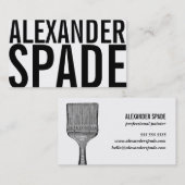 Le nouveau peintre de carte de visite (Devant / Derrière)