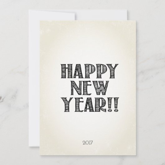 Le Nouvel An, Rétro Invitation (Dos)