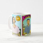 Le novice de salopette carde la tasse (Devant gauche)