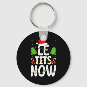 Le Now Laat Het Sneeuwen Funny Kerstmis Winter Ker Sleutelhanger