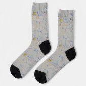 Le numéro de mon fils dessiné à la main chaussette (Gauche)
