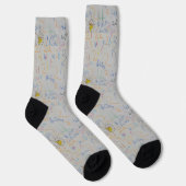 Le numéro de mon fils dessiné à la main chaussette (Droite)