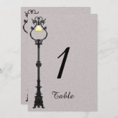 Le numéro de table de mariage de Big Easy (Devant / Derrière)