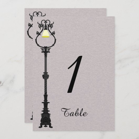 Le numéro de table de mariage de The Big Easy (Devant / Derrière)