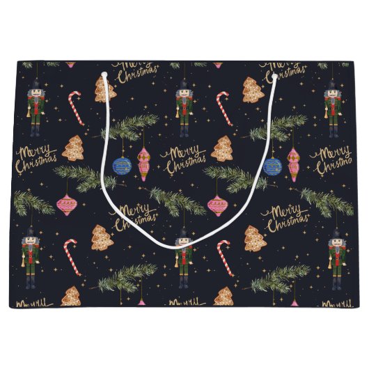 Le Nutcracker, gros sac cadeau de marine (Devant)