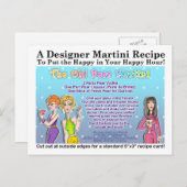 Le Oh ! Carte postale Recette Pear Martini (Devant / Derrière)
