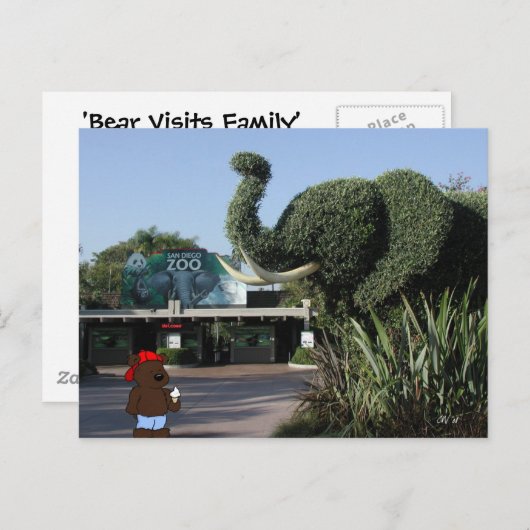 Le "ours carte postale de CA rend visite à (Devant / Derrière)