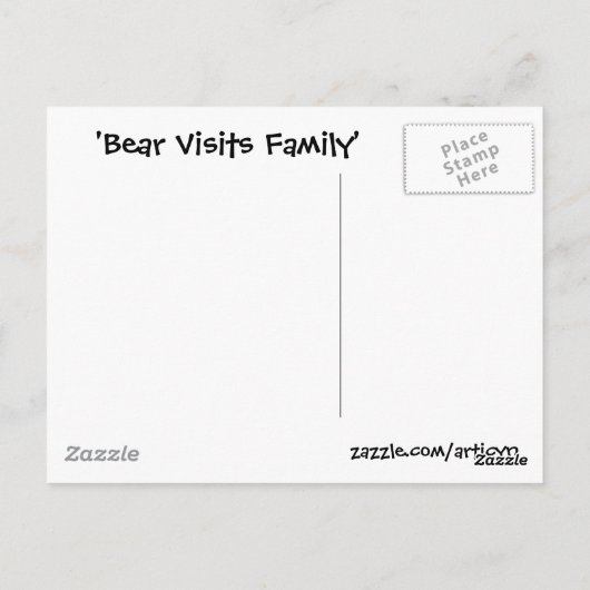 Le "ours carte postale de CA rend visite à (Dos)