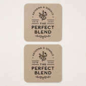 Le pack parfait Blend Premium Kraft de 100 étiquet (Devant & derrière)