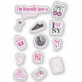 Le pack Sticker Pinterest Girl || Stic étanche (Devant)