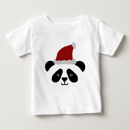 Le panda de Père Noël badine le T-shirt (Devant)