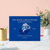 Le panneau acrylique The Hook Line & Sinker Bar Fi (Mariage)