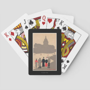 Le Pantheon Art Deco SceneParis, Frankrijk Pokerkaarten
