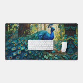Le paon bleu dans la forêt (Clavier et souris)