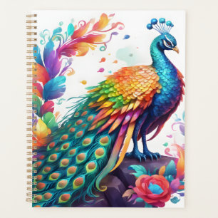 Le paon est un oiseau aux couleurs vives, connu