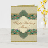 Le paon fait varier le pas des cartes (Fleur jaune)