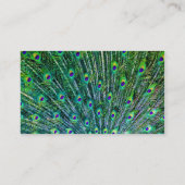 Le paon fait varier le pas du carte de visite (Dos)