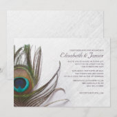 Le paon moderne fait varier le pas des invitations (Devant / Derrière)