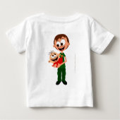 Le papa aime le bébé - T-shirt de bébé (Dos)