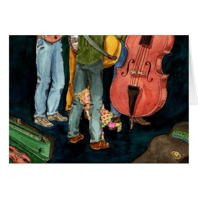 Le papa joue le Bluegrass (Devant horizontal)