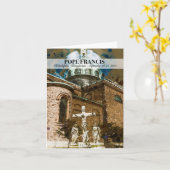 Le pape François visite Philadelphie PA Carte pour (Fleur jaune)