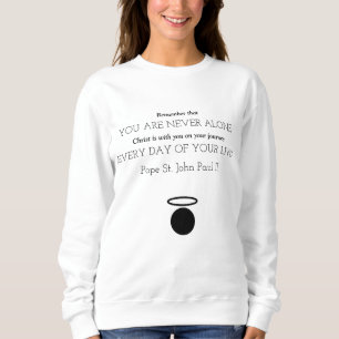 Le pape Jean-Paul II cite une Sweatshirt féminine