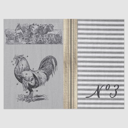 Le papier de soie de soie de coutil de ferme (Recto)