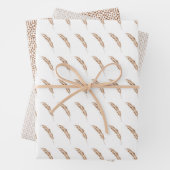 Le papier d'emballage signature de la plume épingl (En situation)