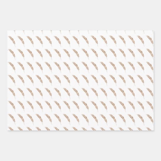 Le papier d'emballage signature de la plume épingl (Devant)