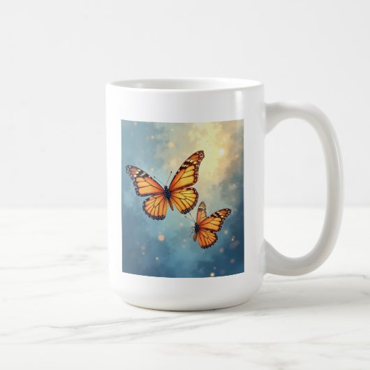 Le papillon brillant Mugs (Droite)