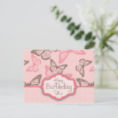 Le papillon embrasse la carte postale II (Debout devant)