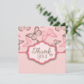 Le papillon embrasse le carte de remerciements 2 (Debout devant)