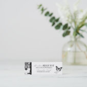 Le papillon embrasse le carte de visite maigre (Debout devant)