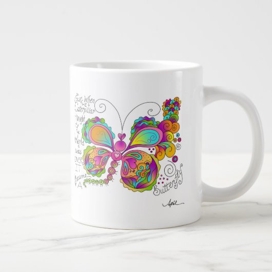 Le PAPILLON S'ENVOLE la tasse avant avril McCallum (Droite)