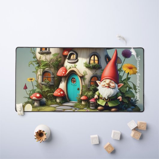 "Le paradis caché du gnome" (Tableau pour enfants)