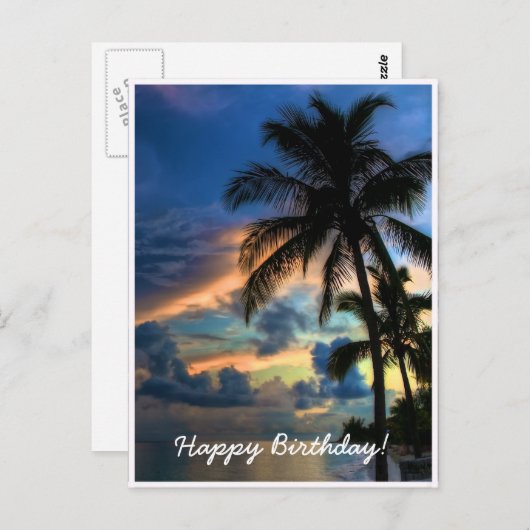 Le paradis... Carte d'anniversaire (Devant / Derrière)