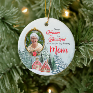 Le paradis est un bel endroit rond ornement