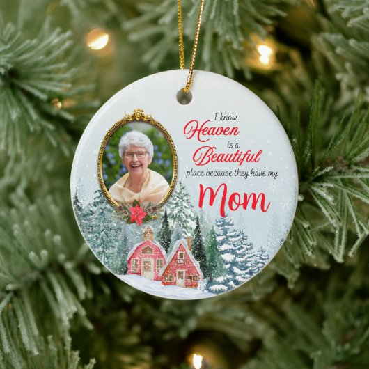 Le paradis est un bel endroit rond ornement (Arbre)