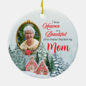 Le paradis est un bel endroit rond ornement (Dos)