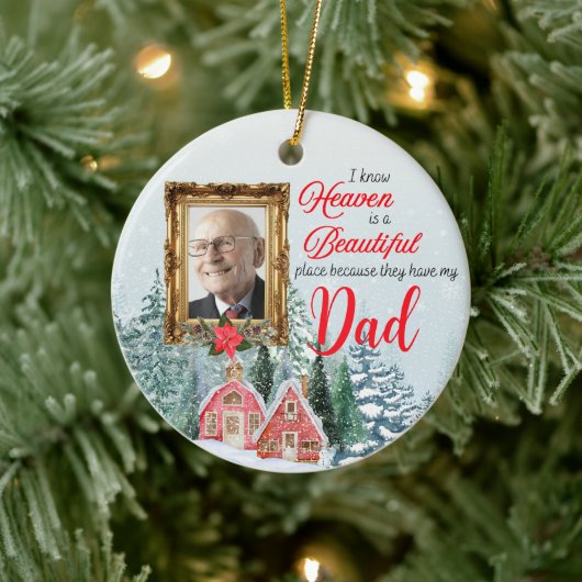 Le paradis est un bel endroit rond ornement (Arbre)