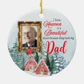 Le paradis est un bel endroit rond ornement (Dos)