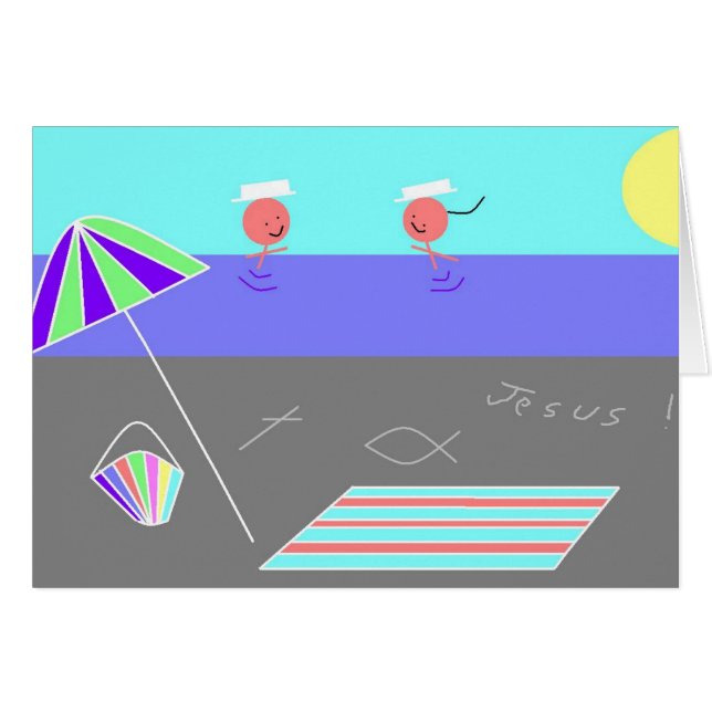 Le paradis est une plage de Jésus (Devant horizontal)