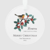 Le paradis et la nature chantent l'oiseau à Noël s (dos)